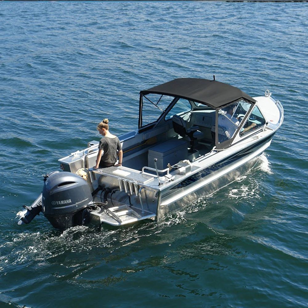 20 foot  All Welded  Soft Top Aluminum Boat