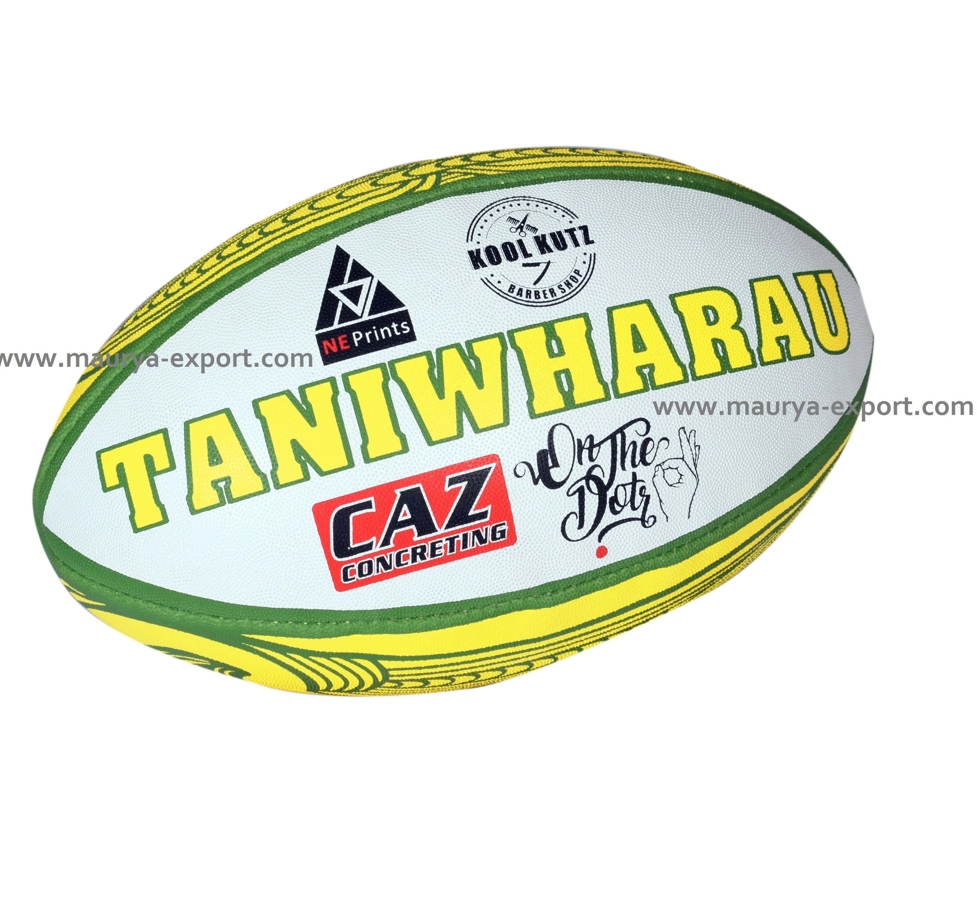 Professional training rugby ball - Made of Synthetic rubber / Low MOQ Custom Branded Rugby Balls