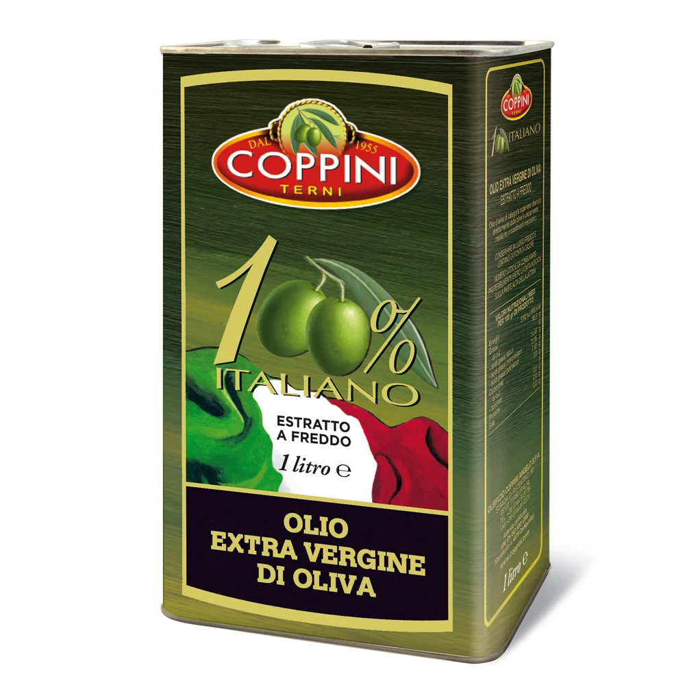  Экстра натуральное оливковое масло COPPINI 100% итальянский 1 литровый