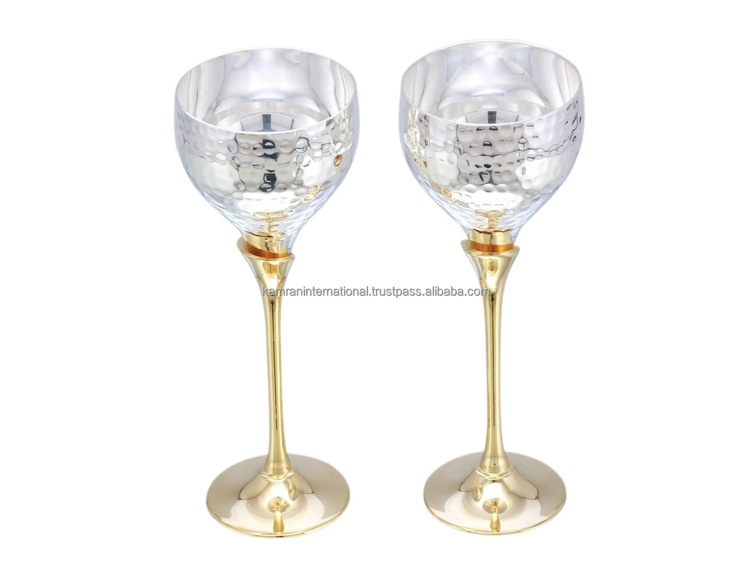 ROYAL LOOK CLASSICS Silver Smooth Champagne Flutes Party Metal INDIAN MANUFACTURE Price