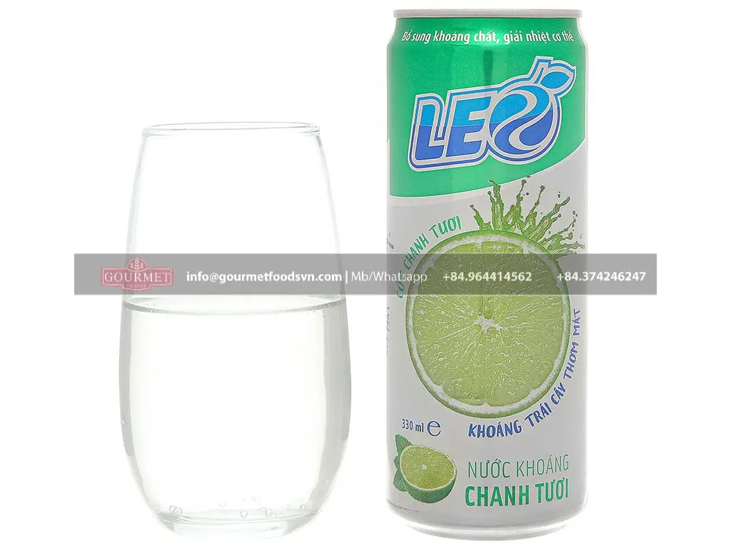 Газированная минеральная вода со вкусом лимона LEO 330 мл