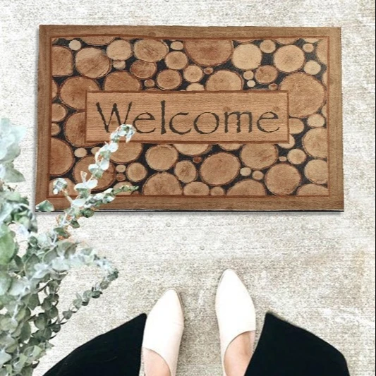 Turkish Made PVC Soles Disinfecting Cleaning Entrance Coir Door Mat Non-Slip best amazon selling products
