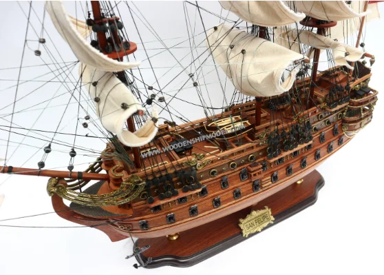 WOODEN SAN FELIPE 60cm MODEL TALL SHIP/ WOODEN TALL SHIP/ CRAFT SHIP MODEL