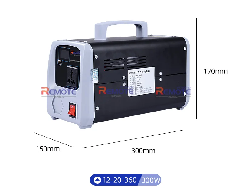 Портативный блок питания 800 Вт 65000 мАч 12 В батарея ups внешний источник питания