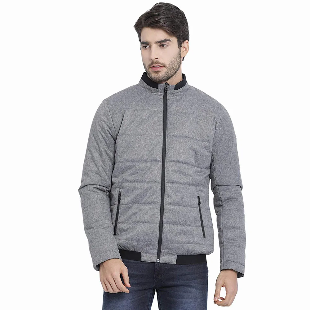 Мужские зимние куртки-пуховики на молнии из нейлоновой ткани, производство Пакистан