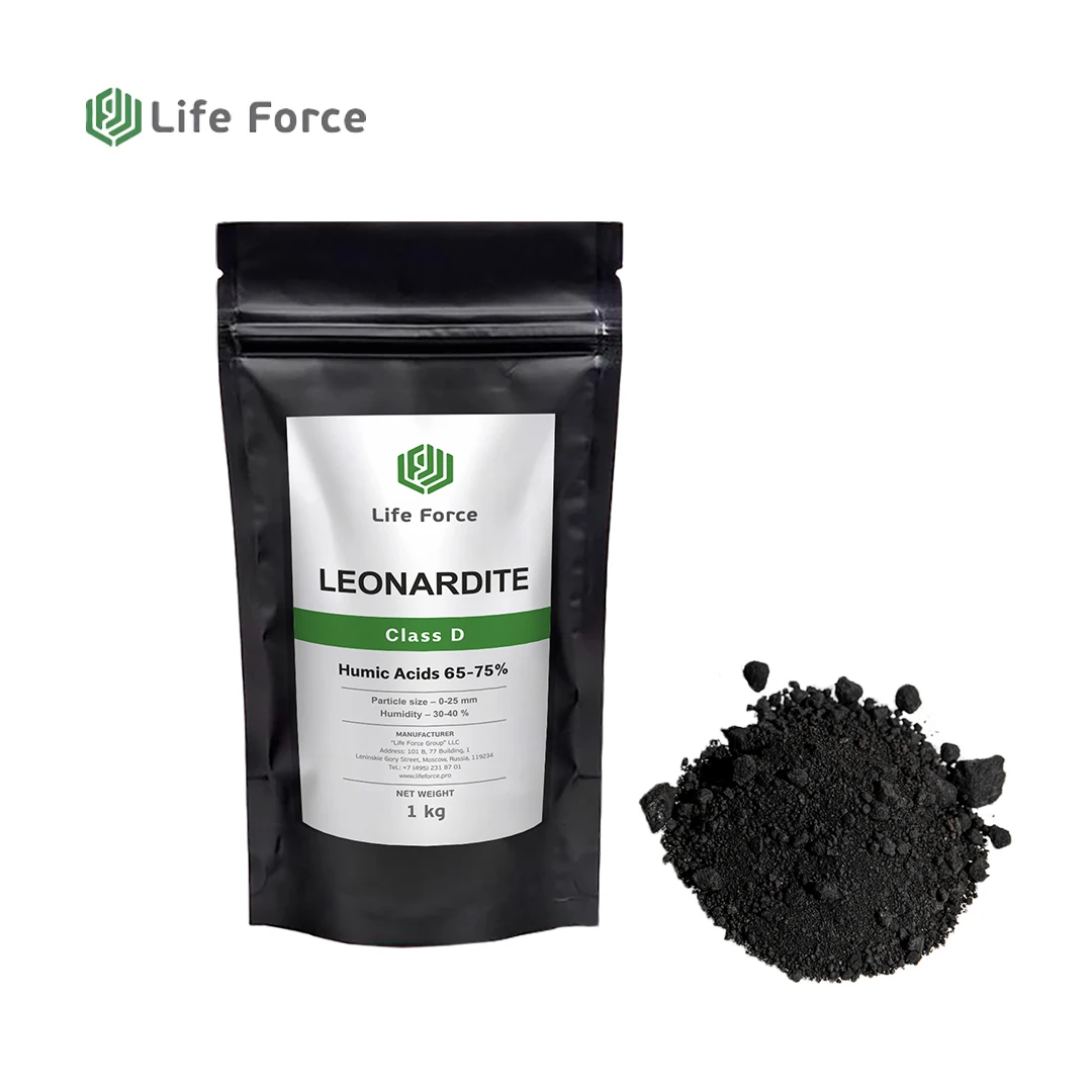 Organic Fertilizer Agriculture Grade Organic Humic Acid Leonardite Class D Life Force SL 102/1 Organic Humic Acid Powder