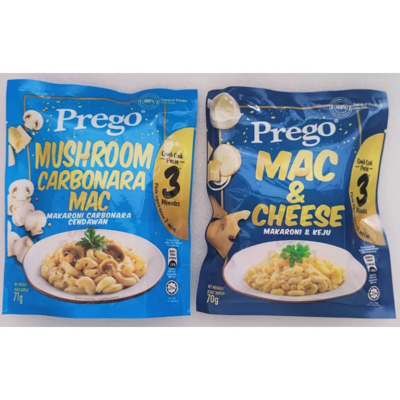 Ready Stock Halal Food Instant Quick Cook Pasta Mac & Cheese Easily Prepared Instant Food Pasta Perfect For Travel