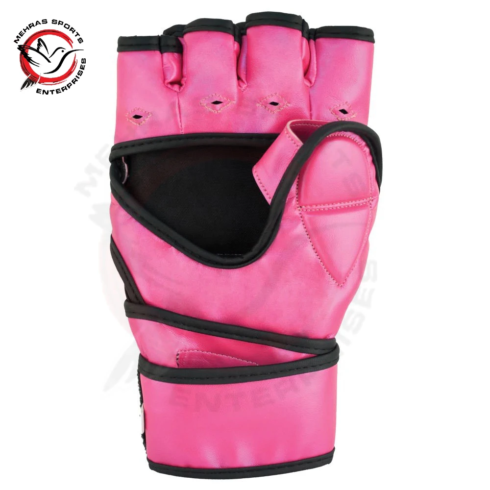 Custom logo Muay Thai Punching Boxing Mma Gloves Half Finger Mma Gloves