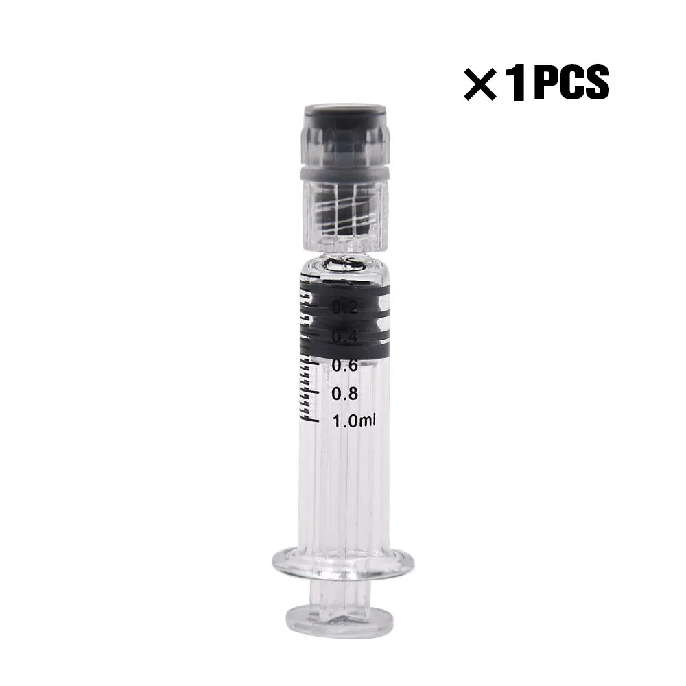  Новый шприц для автомобильного инжектора 2021 портативный с замком Luer Lock 1 мл 0 5 стеклянный конопляного масла банка индивидуальной упаковкой в наличии