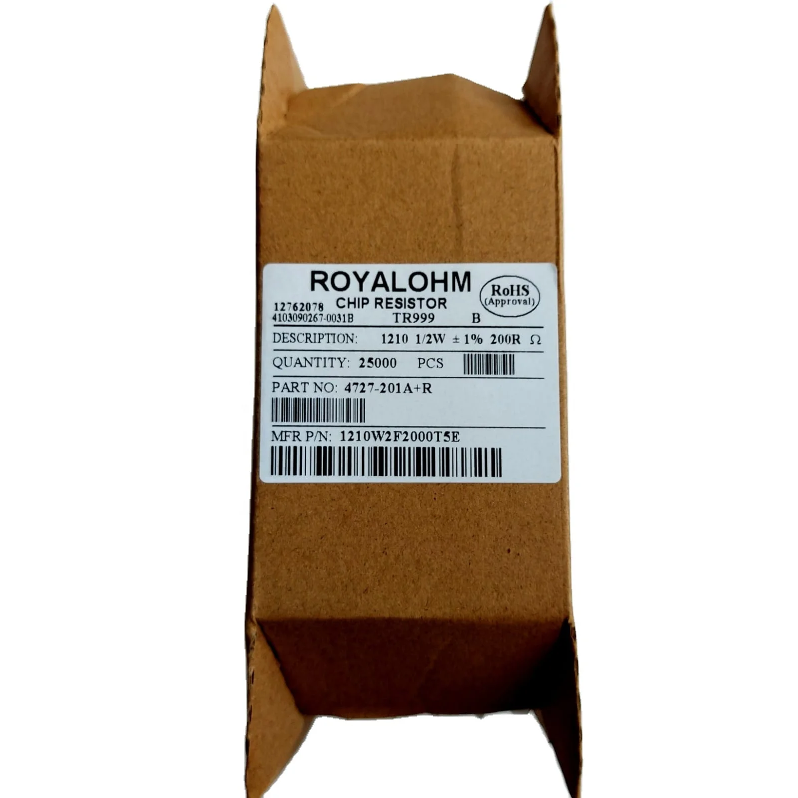 
Чиповый резистор 1210 1% 1/2W 0E 10E 10K (10E - 1M Ohms) SMD резистор Royal Ohm 
