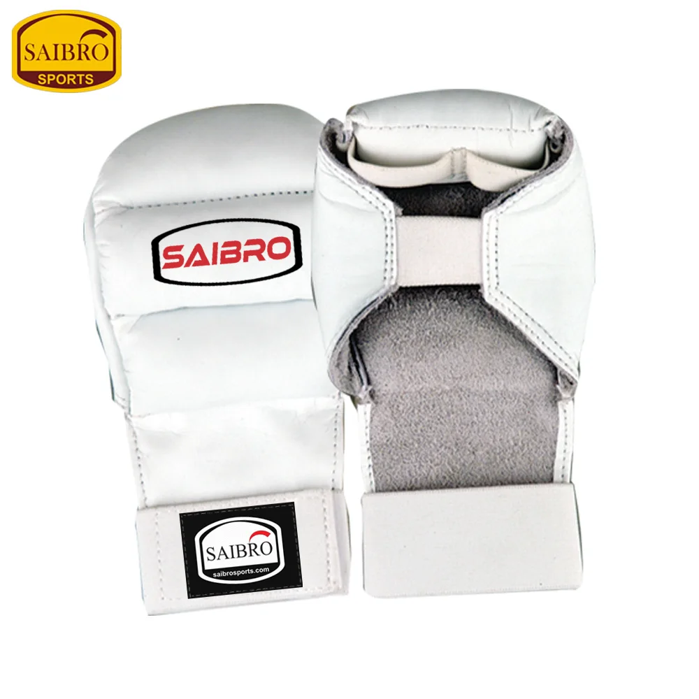 Genuine Cowhide Leather Karate Mitt Gloves