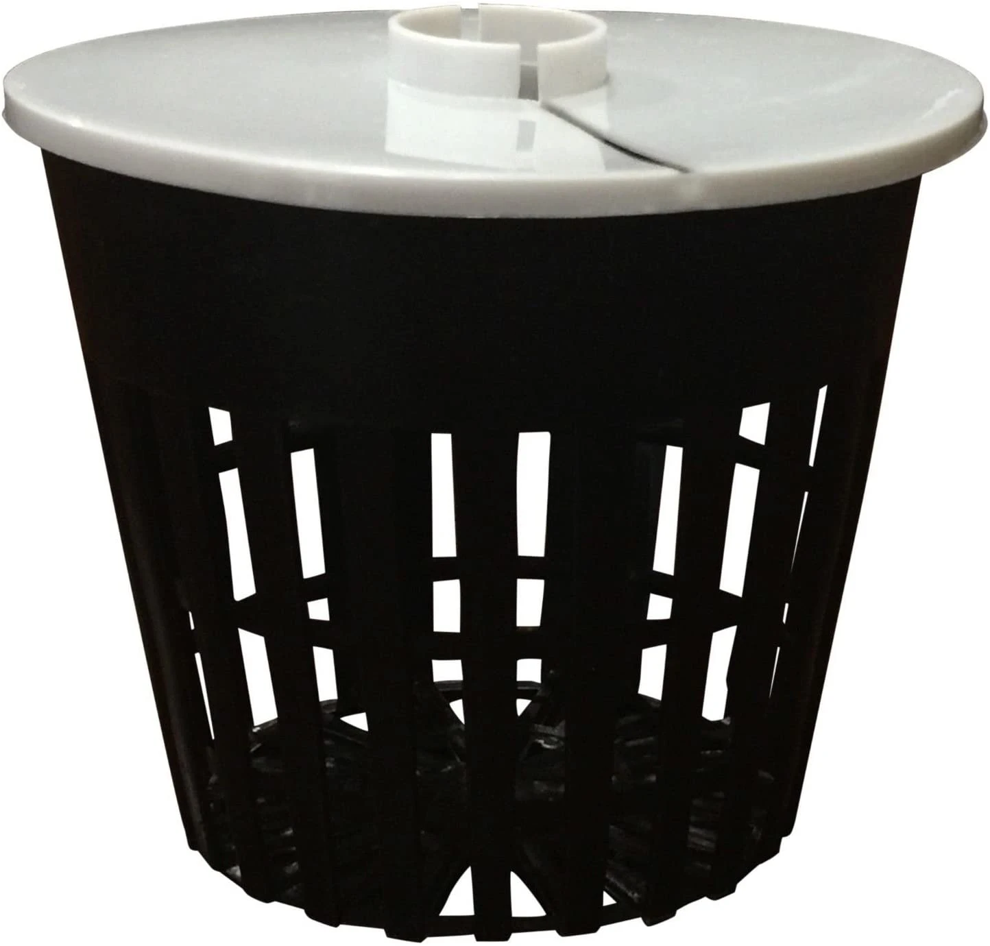 
Net Pot 3 inch with Lids Mesh Hydroponic Aeroponic Orchid Round - 25 Pack Hydroponic Net Pot Plastic Pots 