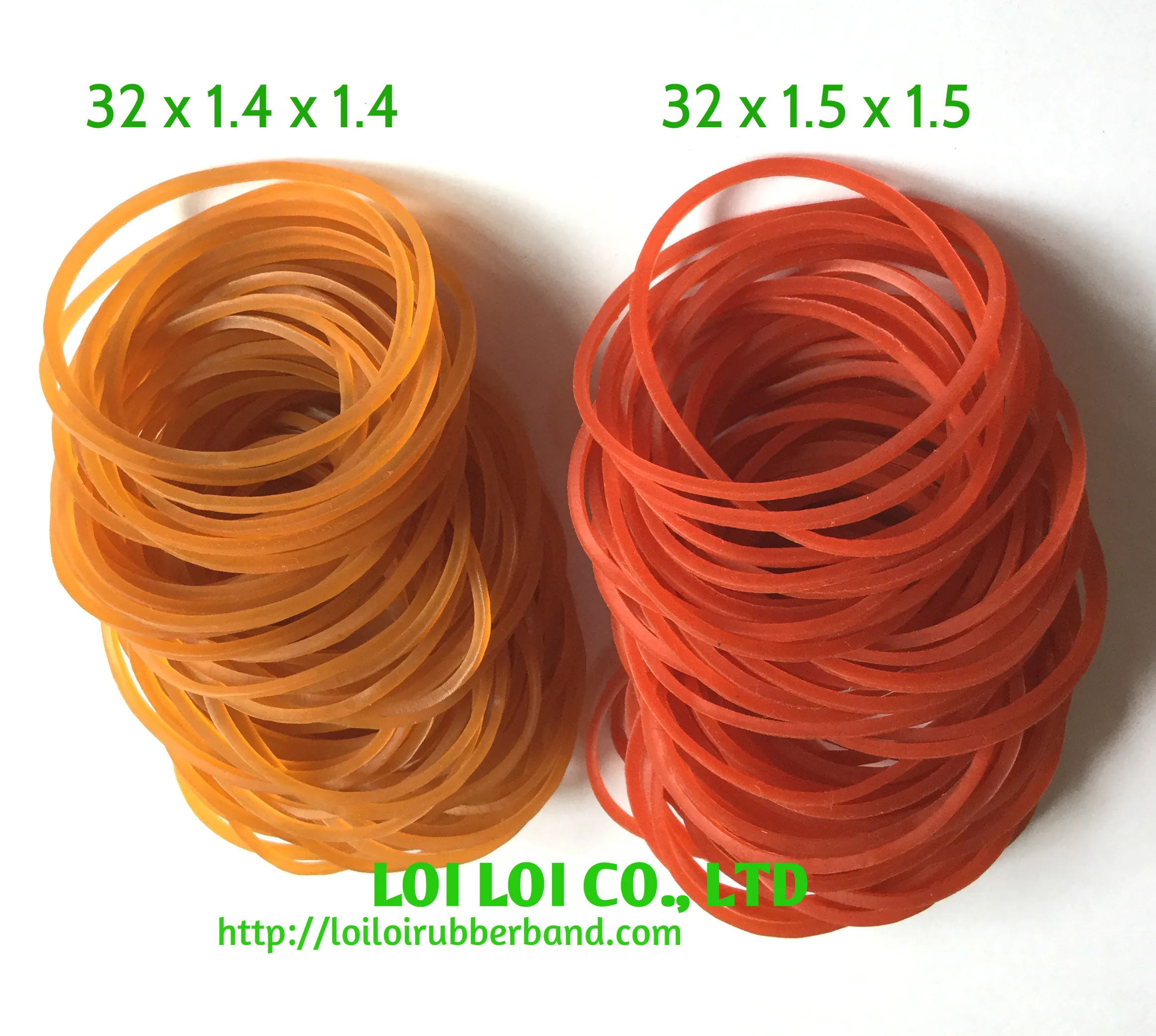 Visual BEST Rubber band natural Made in Vietnam / Latex rubber band mix color such as yellow, green, blue, red, orange, white...
