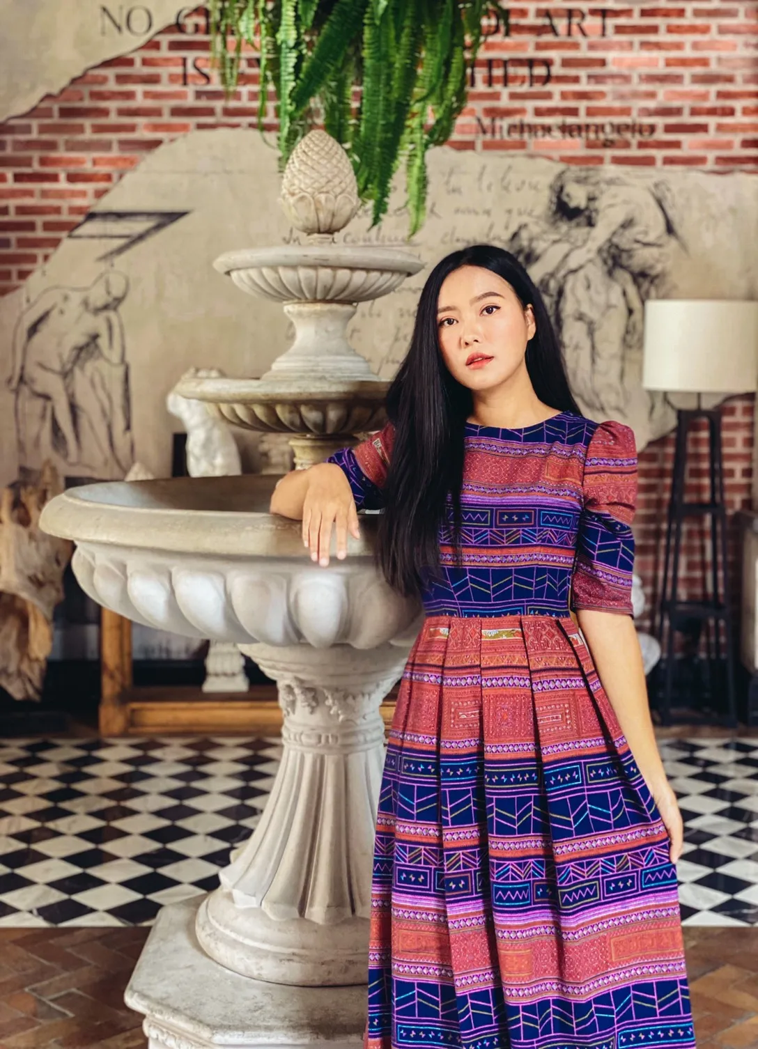 Best Seller Thai Casual Womens Dresses Premium Products Hand Made By Lada Lanna Collection - 004