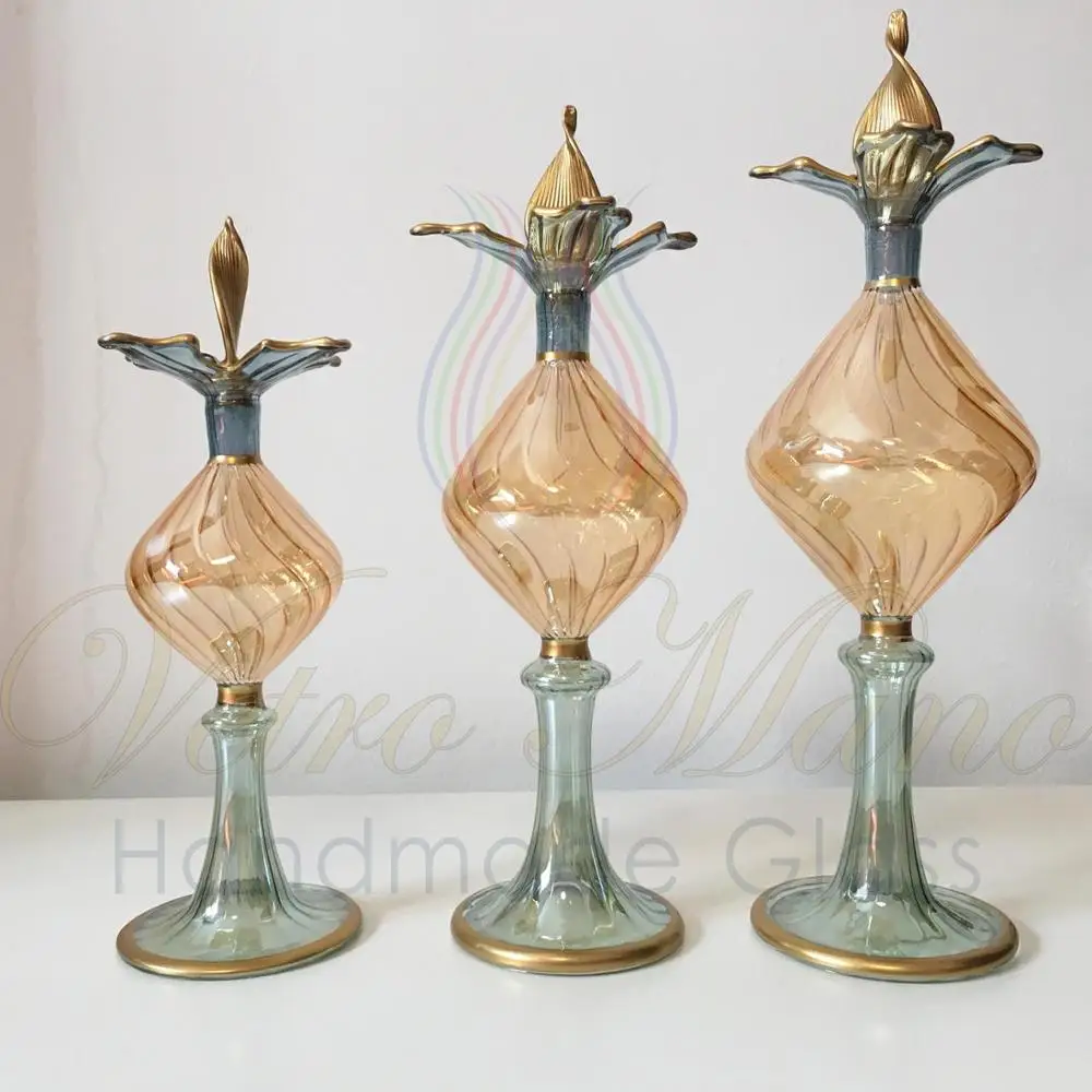 Egyptian Handmade Glass Perfume Bottles