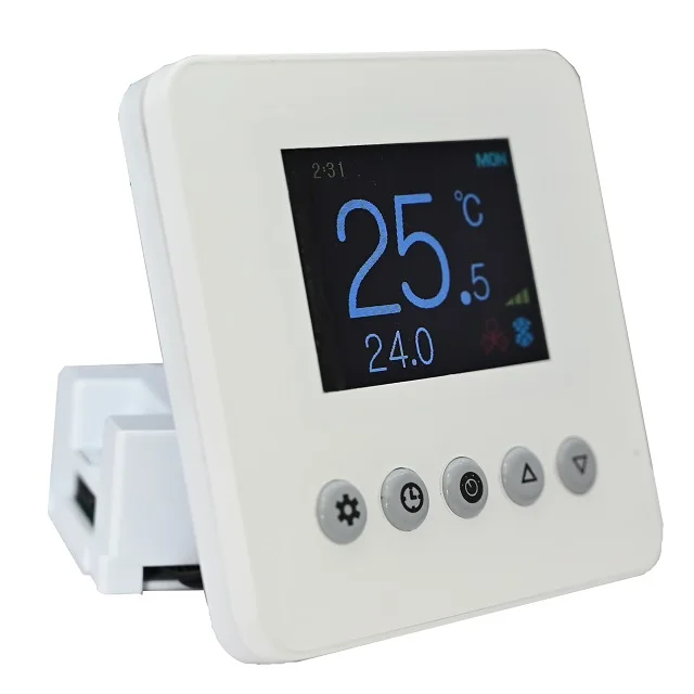 Wi-Fi Термостат системы ОВКВ умный цветной экран термостат OEM Modbus цифровой электрический регулятор температуры отопления