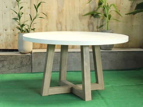 Vietnam Supplier Black Luxury Coffee Round Table Coffee Side Bed End Table Furniture Nomad Console white