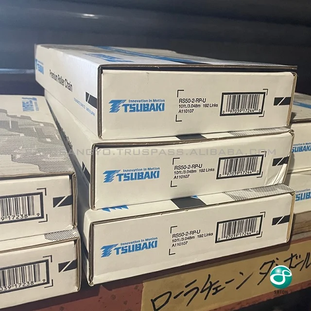 Tsubaki roller chain as track chain with world standards JIS , ASME , ISO RS  SS LMD JL OL
