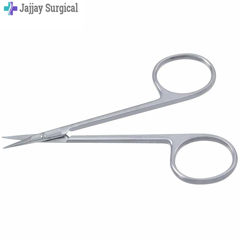 Высококачественные ножницы из нержавеющей стали для радужной оболочки медицинские изогнутые