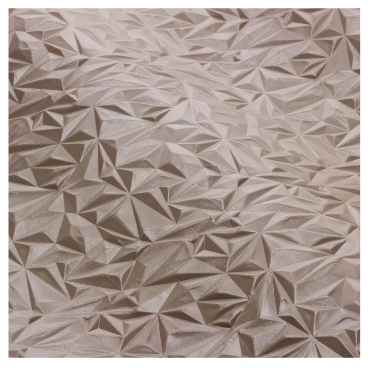 Prisma-Top grain Italian cow leather-genuine leather-geometric embossing contract leather for hotel upholstery