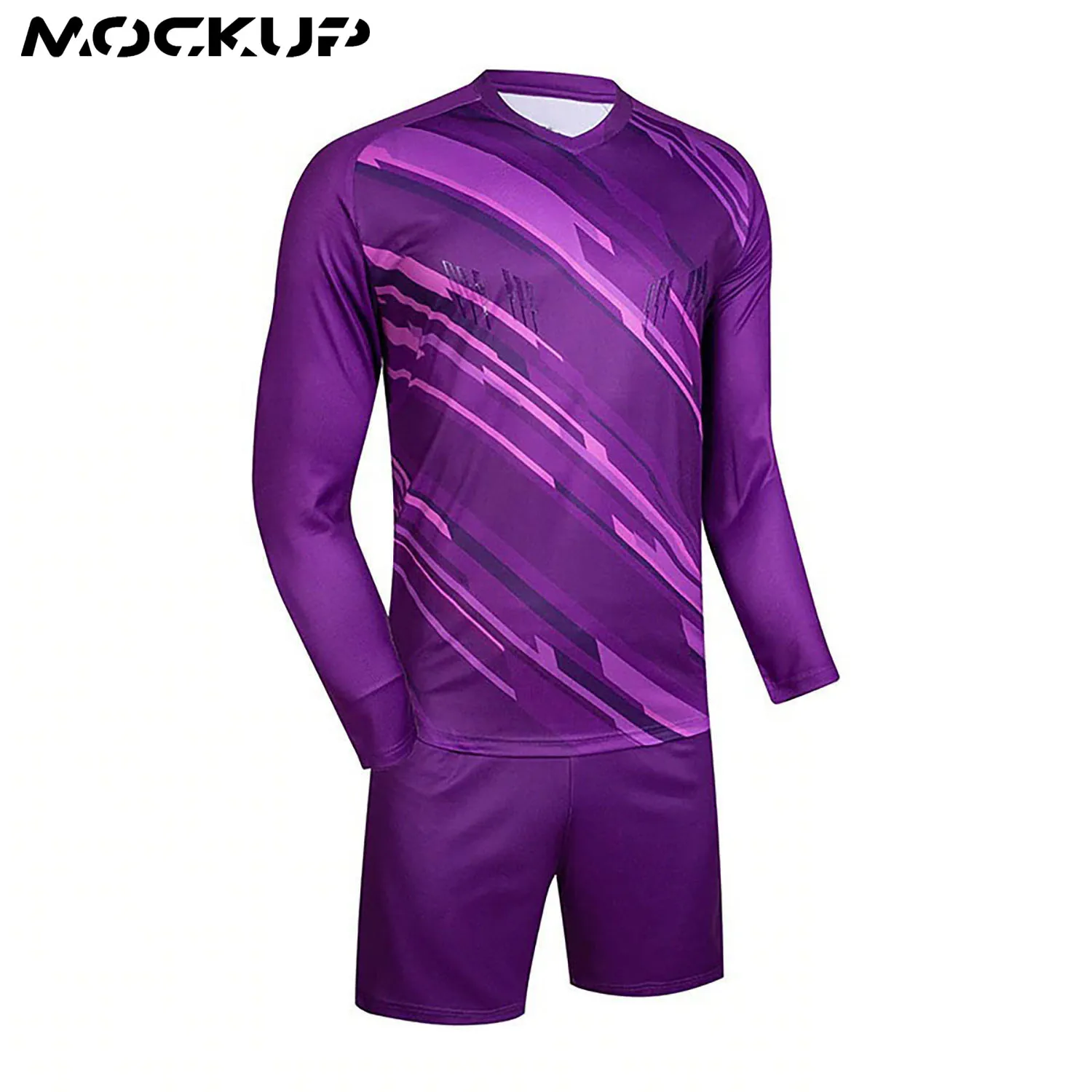 Custom Football Jerseys Goalkeeper Jersey Men Long Sleeve Football Uniform Soccer Shorts Protector.