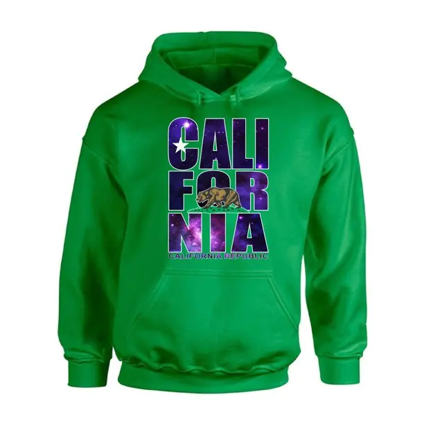 
Custom design California Republic Sweatshirt California Galaxy Print Hoodie 
