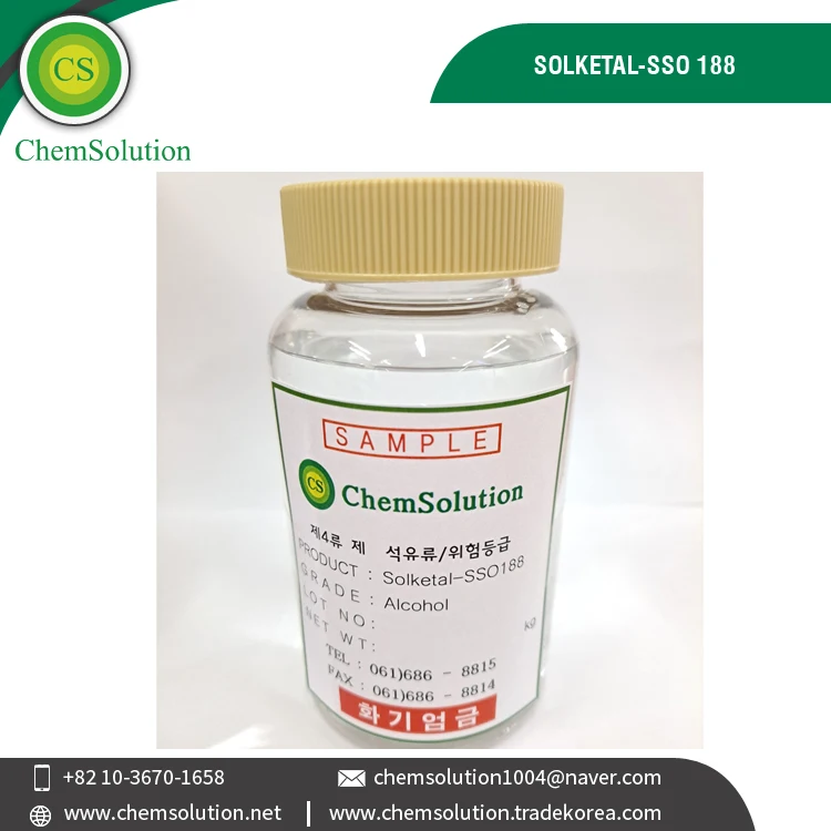 Highest Quality Eco-Friendly 100% Purity Solketal - SSO 188 from Trusted Dealer