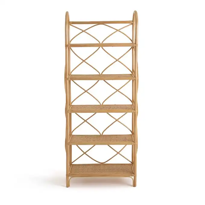 
Vintage Rattan bookshelf, Rattan bookcase 