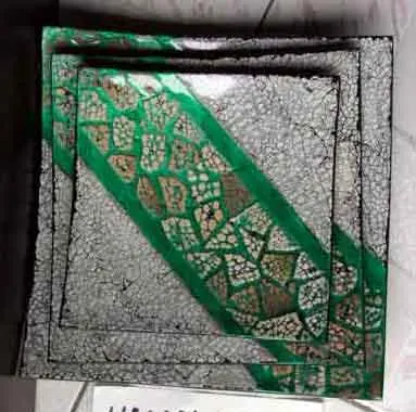 
Set of 3 square lacquer plate with egg-cell finishing, handmade products of Vietnam, suitable for homedecor tableware, houseware 