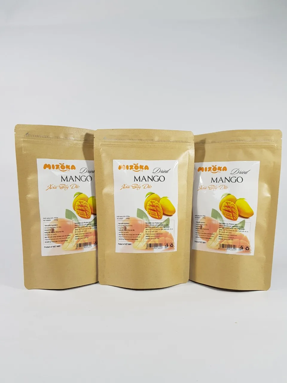 Soft dried Mango good Quality and Less Sugar dried mango chips