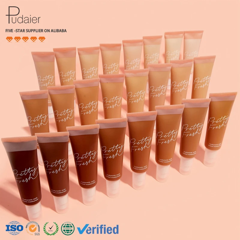 Hyaluronic Tinted Moisturizer Makeup Foundation Private Label Vegan Matte Foundation