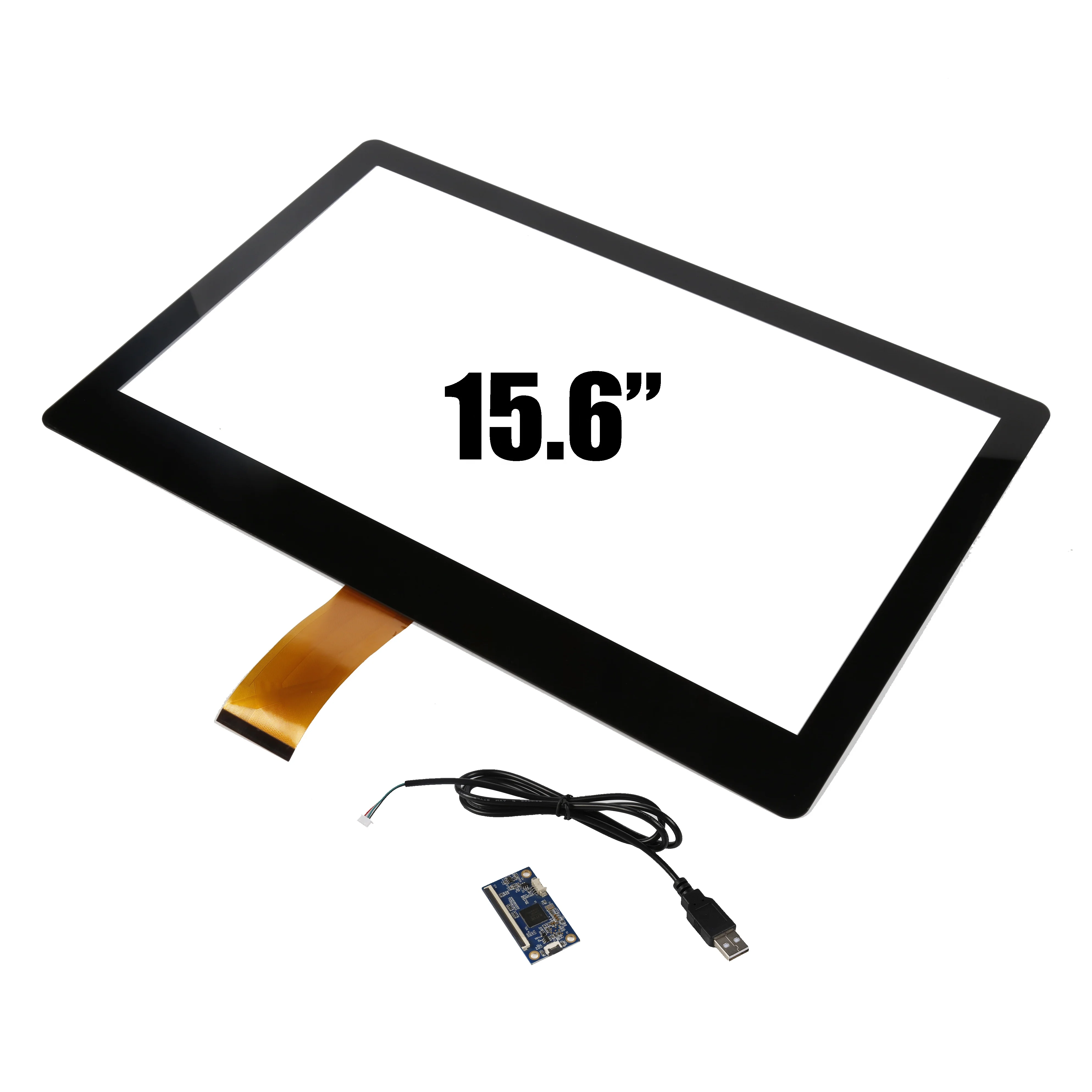  Multi touch 15 6 дюймов емкостный сенсорный экран наложения комплект i2c usb для 