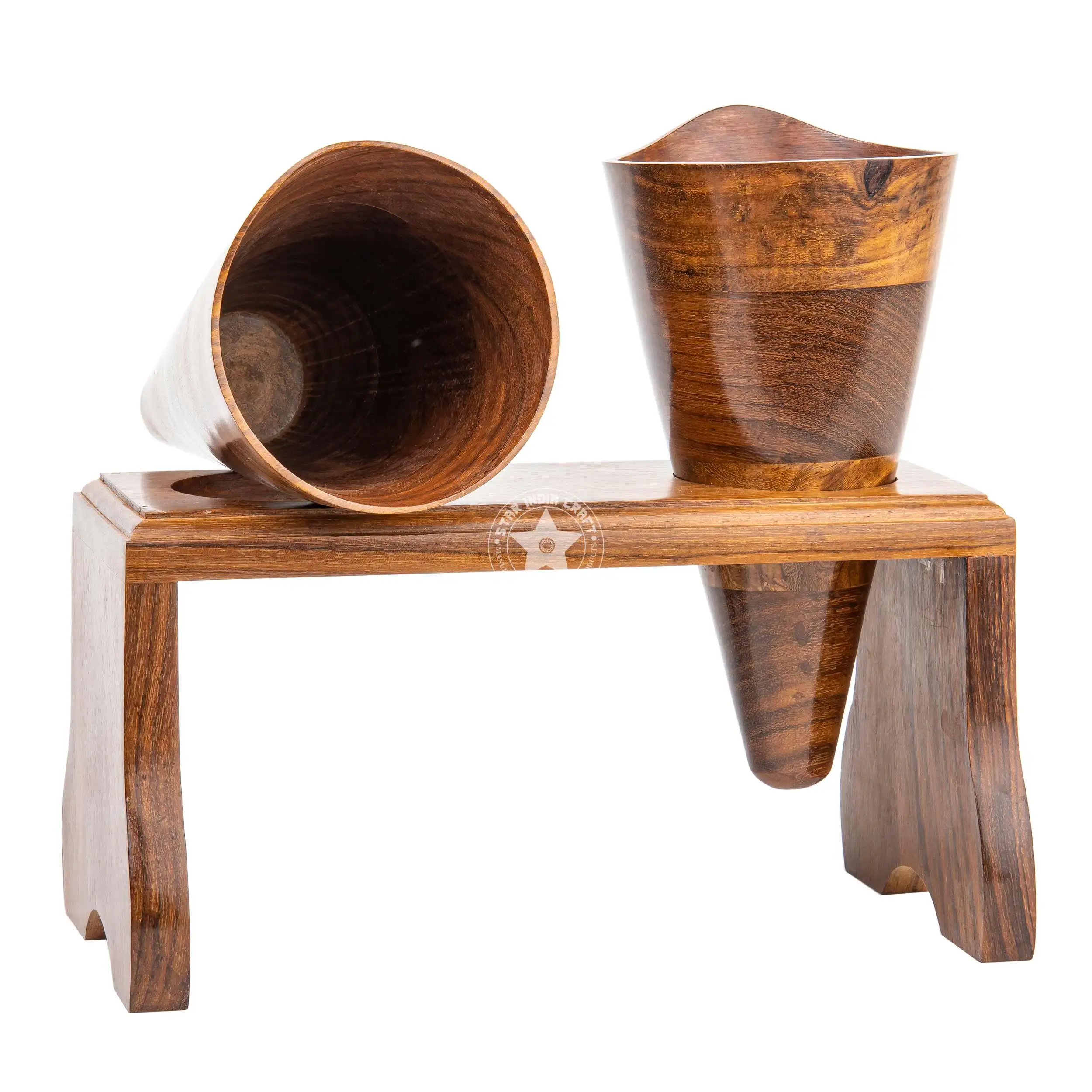 Деревянный держатель для салфеток в форме конуса ресторана кухни деревянный салфеток/держатель