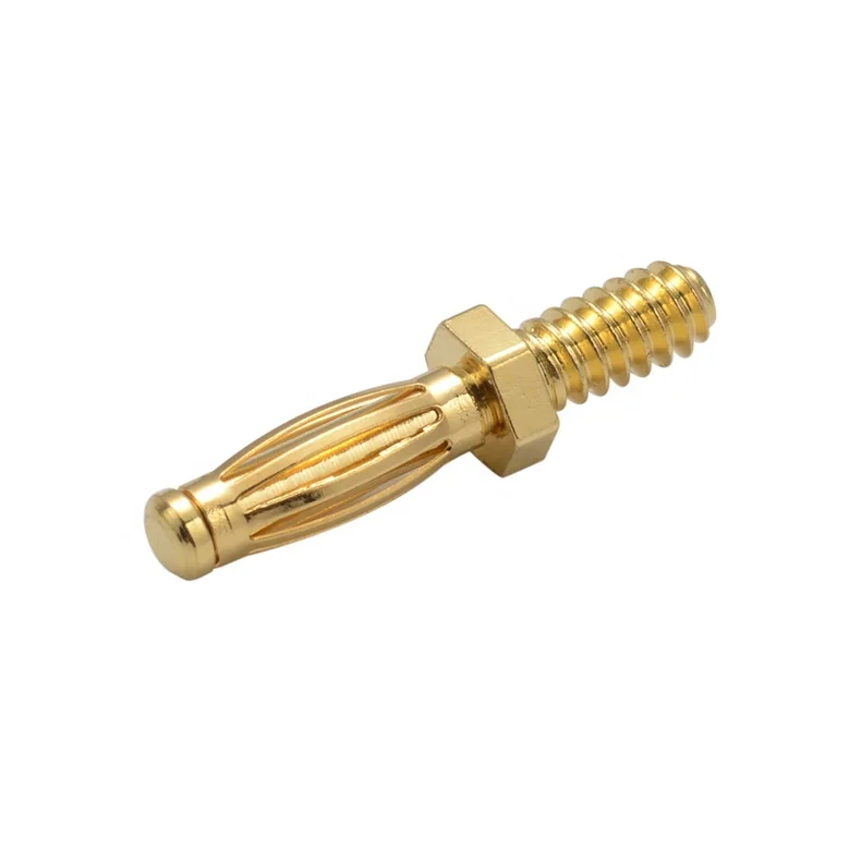 Custom bullet electrical connector 2mm 2.5mm 3.5mm 4mm 5mm banana plug terminal