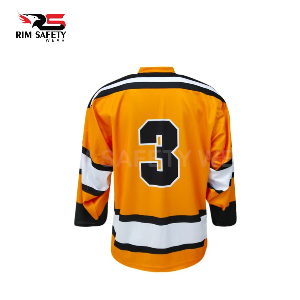 Черная классическая майка для хоккея с шайбой командные клубы Лига сублимация мужчин