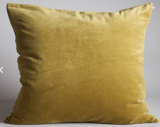 Indian  Plain dyed Cotton Velvet Washed Cushion Cover Soft velvet pillow cover Dyed Lumber Throw Pillow cases