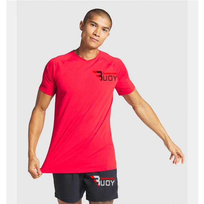 
2020 изготовленный на заказ Логотип Спортивная одежда перерабатываемый Хлопок Slim Fit Спортивная футболка для мужчин 