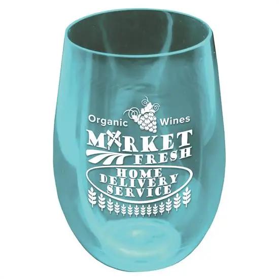 USA Made Recycled Plastic Wine Glass