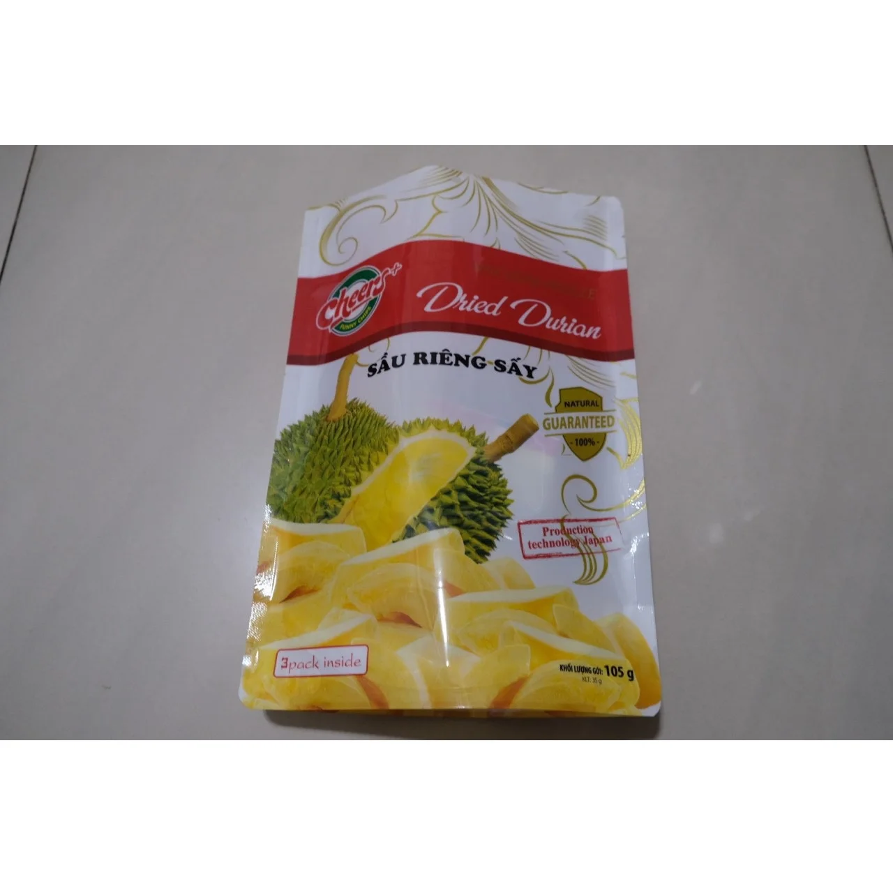 Wholesale Many Vitamin Gift Packing Sweet Taste Natural GMO Open Air Sliced Dried Durian