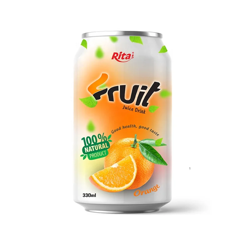 Asia Manufacturer High Quality Soft Drink 330ml Orange Fruit Juice alu-can botte water Fast Delivery and Quality Service