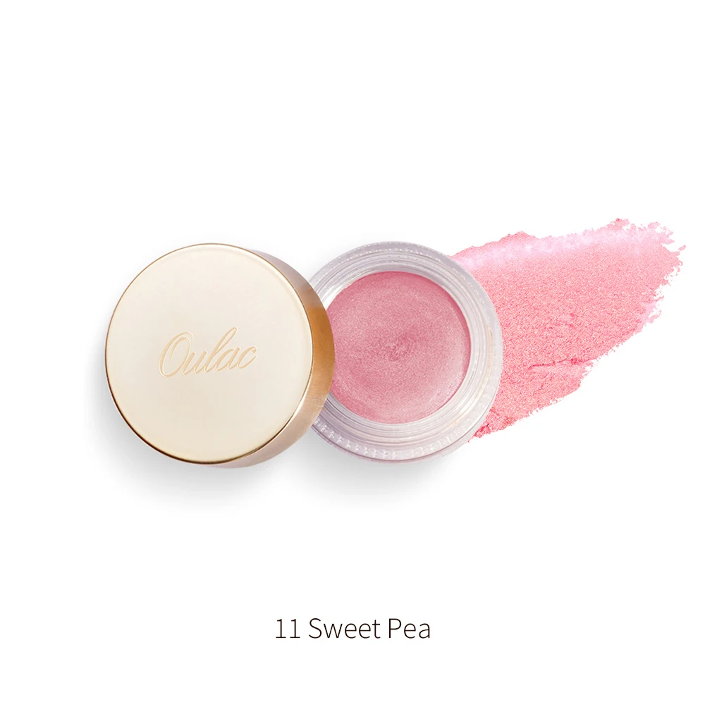 
stock Oulac luxury single glitter vegan brown eyeshadow mono shimmer finish dazzling make up for day and nignt looks 