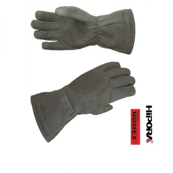 Flight Flyers Gloves Nomex Touch Screen Pilot Fire Resistant Fire Proof Water Proof Leather Gloves from Pakistan