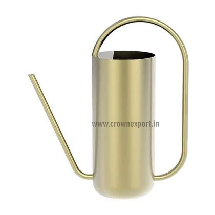 Стальная металлическая Высококачественная поливочная банка блестящая латунная отделка узкий носик для дома и внутреннего сада по лучшей цене