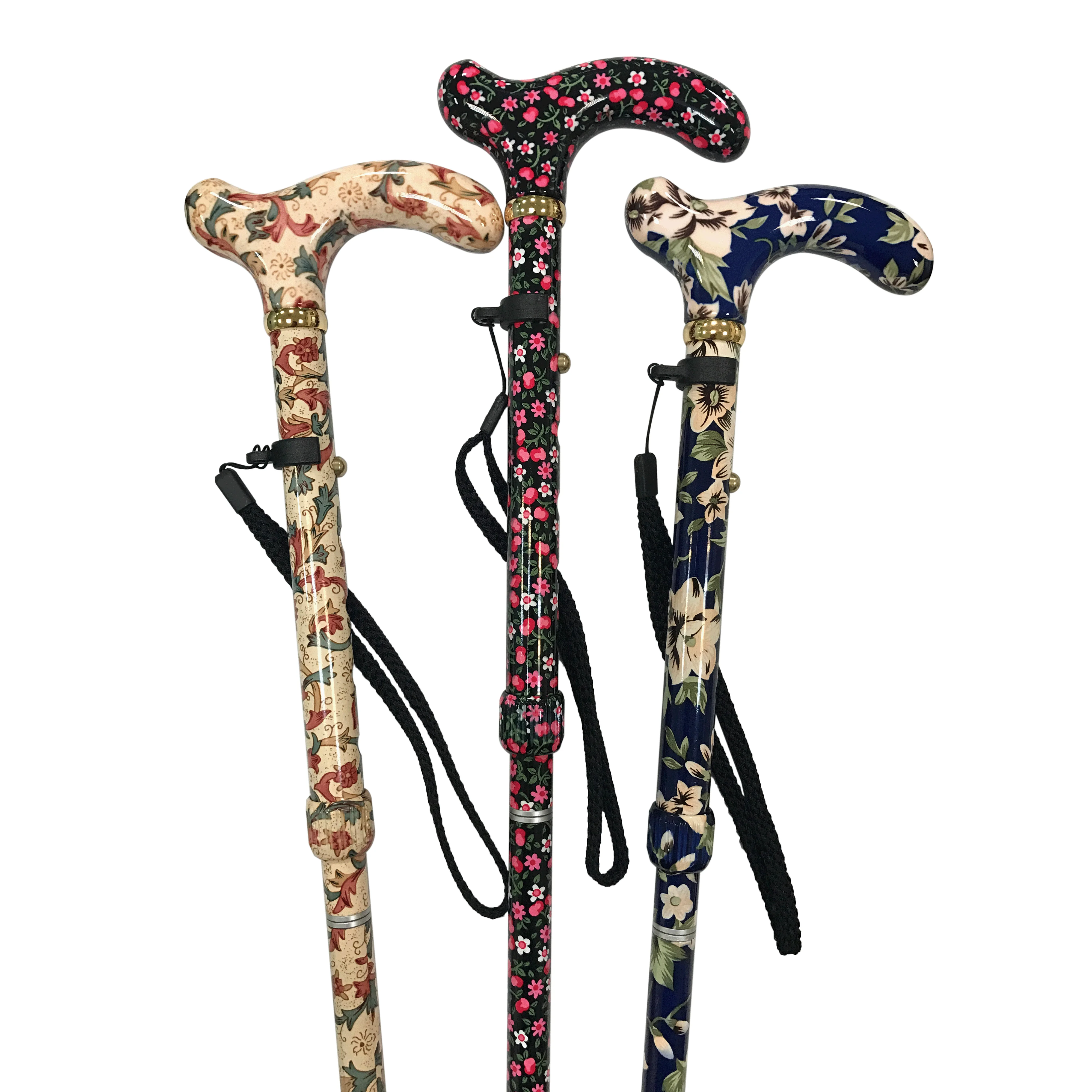 Hiking elderly aluminum convenient walking cane