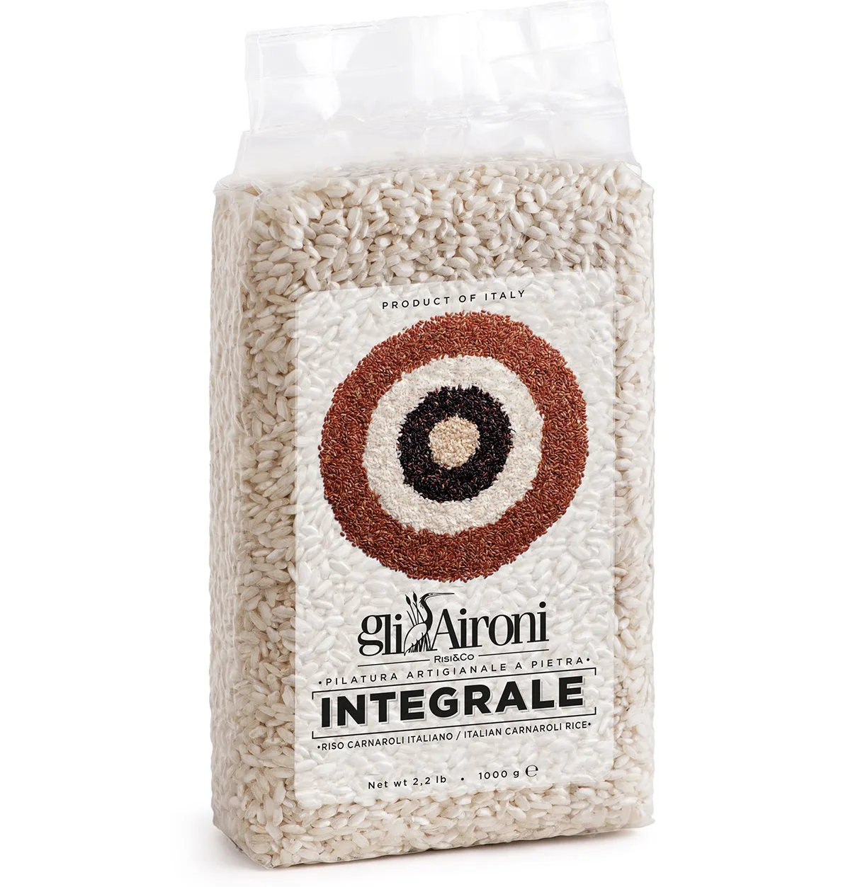 Сделано в Италии 1 кг вакуумная упаковка Carnaroli wholegrain rice