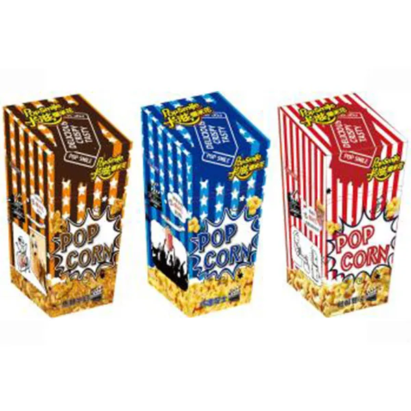 Grain Snack Cheddar Cheese Flavor Popcorn Butterfly Type_ Halal Snack