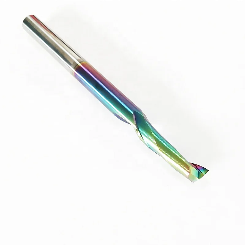 Концевая фреза с одной канавкой CNC, спиральные фрезы для алюминия