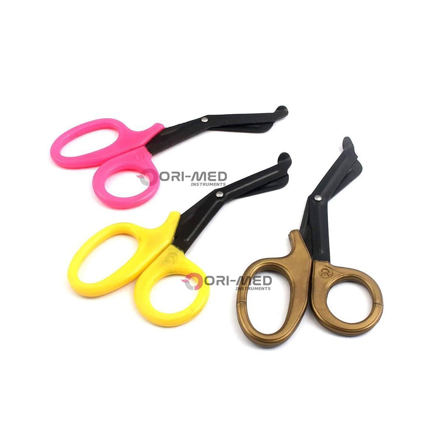 3 Pieces Multi Color Stainless Steel Tactical Bandage Scissors EMT EMS Utility Shears First Aid