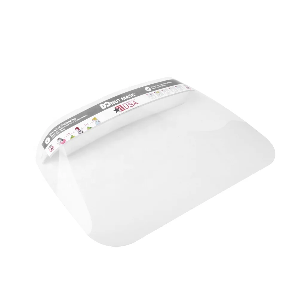 Recyclable PET Plastic Mask with Removable Flip-Up Visor Shield for Outdoor