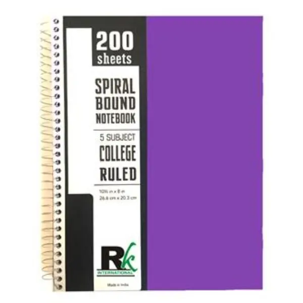 Better Market price PP COVER FIVE SUBJECT NOTEBOOK Widely Demanded PP Cover 2022 Trendy Notebook Quality Made